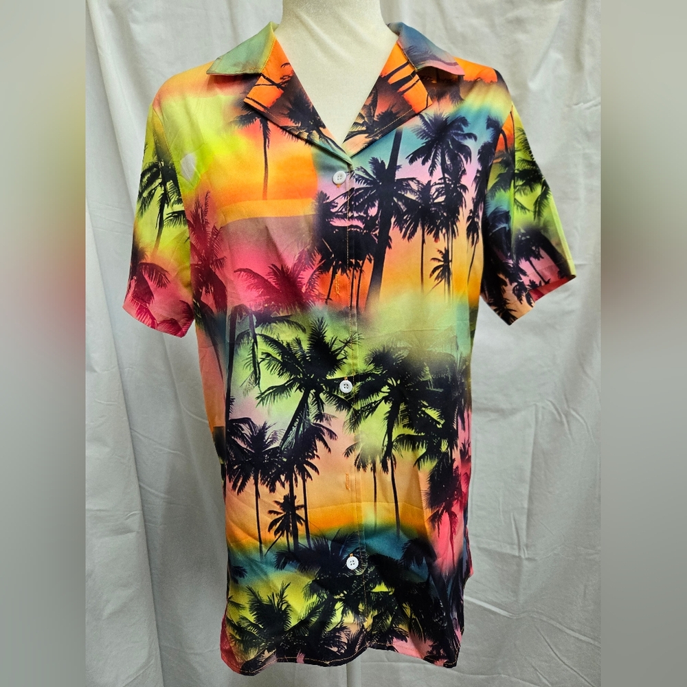 UniqueOne - Sunset Hawaiian Button-up Shirt - (S) NWOT